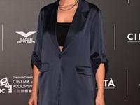 Luna Gualano attends the red carpet for the film Megalopolis at Cinecitta Studios in Rome, Italy, on October 14, 2024. (