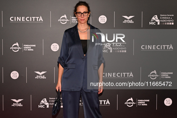 Luna Gualano attends the red carpet for the film Megalopolis at Cinecitta Studios in Rome, Italy, on October 14, 2024. 