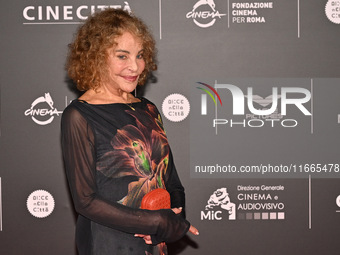 Sydne Rome attends the red carpet for the film Megalopolis at Cinecitta Studios in Rome, Italy, on October 14, 2024. (