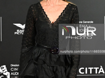 Yvonne Scio attends the red carpet for the film Megalopolis at Cinecitta Studios in Rome, Italy, on October 14, 2024. (