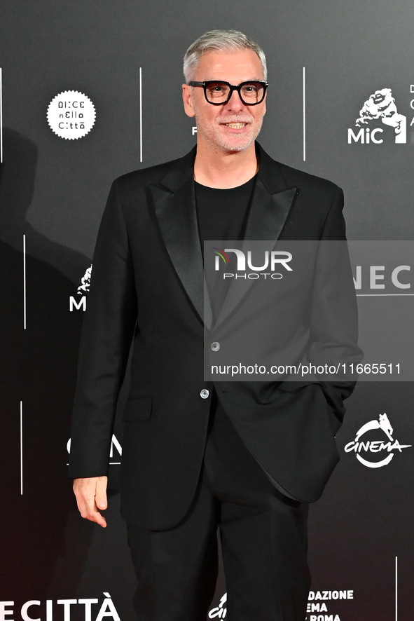 Federico Mollicone attends the red carpet for the film Megalopolis at Cinecitta Studios in Rome, Italy, on October 14, 2024. 