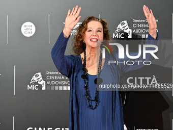 Stefania Sandrelli attends the red carpet for the film Megalopolis at Cinecitta Studios in Rome, Italy, on October 14, 2024. (