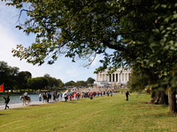 Members of the Muwekma Ohlone Tribe of the San Francisco Bay Area, along with other tribal groups and their supporters, arrive in Washington...