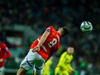 Jan Boril participates in a match of the UEFA Nations League between the Ukraine and Czechia national teams in Wroclaw, Poland, on October 1...