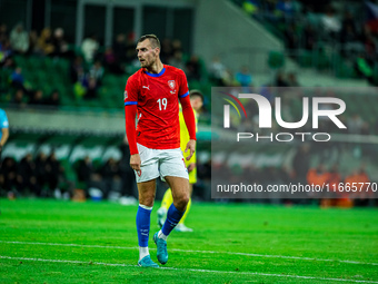 TOMAS CHORY participates in a match of the UEFA Nations League between the Ukraine and Czechia national teams in Wroclaw, Poland, on October...