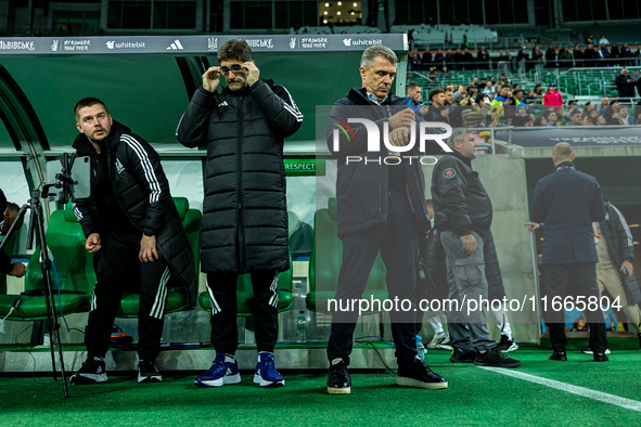 Serhiy Rebrovma participates in a match of the UEFA Nations League between the Ukraine and Czechia national teams in Wroclaw, Poland, on Oct...