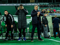 Serhiy Rebrovma participates in a match of the UEFA Nations League between the Ukraine and Czechia national teams in Wroclaw, Poland, on Oct...