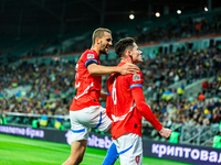 Martin Vitik participates in a match of the UEFA Nations League between the Ukraine and Czechia national teams in Wroclaw, Poland, on Octobe...