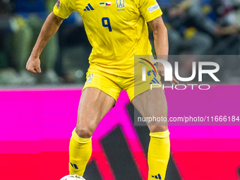 Roman Yaremchuk is playing during the  UEFA Nations League 2024 League B Group B1 match between Ukraine and Czechia , at the Tarczynski Aren...