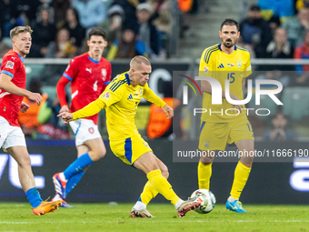 Mykhailo Mudryk is playing during the  UEFA Nations League 2024 League B Group B1 match between Ukraine and Czechia , at the Tarczynski Aren...