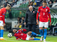 Ondrej Zmrzly, Ondrej Lingr, Ivan Hasek, Jan Kliment are playing during the  UEFA Nations League 2024 League B Group B1 match between Ukrain...