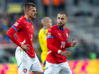 Jan Kliment, Ondrej Lingr are playing during the  UEFA Nations League 2024 League B Group B1 match between Ukraine and Czechia , at the Tarc...