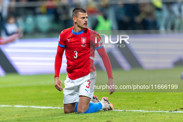 Jan Kliment is  playing during the  UEFA Nations League 2024 League B Group B1 match between Ukraine and Czechia , at the Tarczynski Arena W...