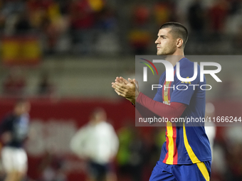 Alvaro Morata centre-forward of Spain and AC Milan during the UEFA Nations League 2024/25 League A Group A4 match between Spain and Denmark...