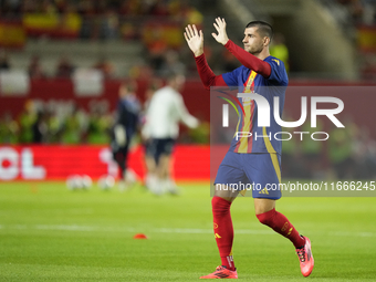 Alvaro Morata centre-forward of Spain and AC Milan during the UEFA Nations League 2024/25 League A Group A4 match between Spain and Denmark...