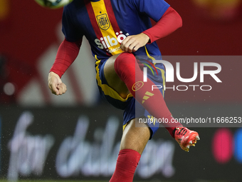 Alvaro Morata centre-forward of Spain and AC Milan during the warm-up before the UEFA Nations League 2024/25 League A Group A4 match between...