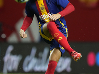 Alvaro Morata centre-forward of Spain and AC Milan during the warm-up before the UEFA Nations League 2024/25 League A Group A4 match between...