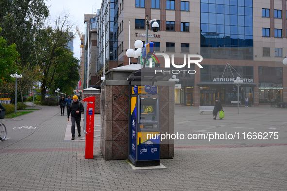 A Euronet cash machine is seen in Warsaw, Poland on 14 October, 2024. 