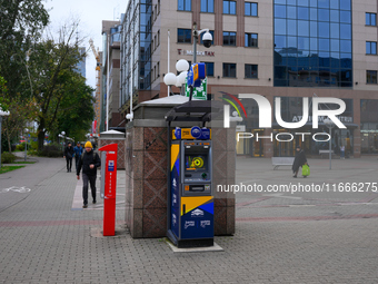 A Euronet cash machine is seen in Warsaw, Poland on 14 October, 2024. (