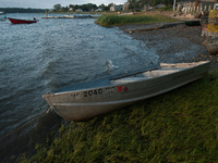 All of the fishermen here use small boats to tend to and harvest their shellfish farms (