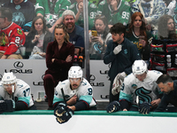 Seattle assistant coach Jessica Campbell is present during the NHL match between the Dallas Stars and the Seattle Kraken at American Airline...