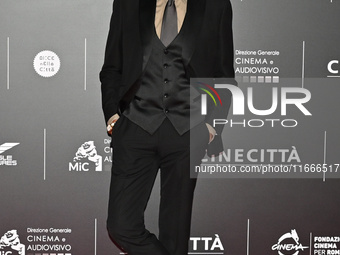 Giulio Base attends the red carpet for the film Megalopolis at Cinecitta Studios in Rome, Italy, on October 14, 2024. (