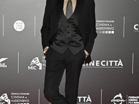 Giulio Base attends the red carpet for the film Megalopolis at Cinecitta Studios in Rome, Italy, on October 14, 2024. (