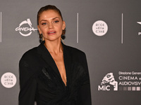 Chiara Bassi attends the red carpet for the film Megalopolis at Cinecitta Studios in Rome, Italy, on October 14, 2024. (