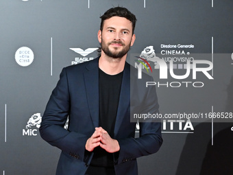 Ernesto D'Argenio attends the red carpet for the film Megalopolis at Cinecitta Studios in Rome, Italy, on October 14, 2024. (