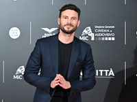 Ernesto D'Argenio attends the red carpet for the film Megalopolis at Cinecitta Studios in Rome, Italy, on October 14, 2024. (