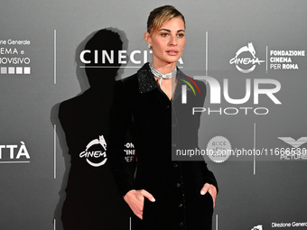 Sveva Alviti attends the red carpet for the film Megalopolis at Cinecitta Studios in Rome, Italy, on October 14, 2024. (