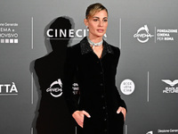 Sveva Alviti attends the red carpet for the film Megalopolis at Cinecitta Studios in Rome, Italy, on October 14, 2024. (