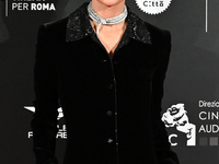 Sveva Alviti attends the red carpet for the film Megalopolis at Cinecitta Studios in Rome, Italy, on October 14, 2024. (