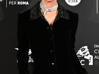 Sveva Alviti attends the red carpet for the film Megalopolis at Cinecitta Studios in Rome, Italy, on October 14, 2024. (