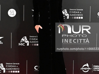 Sveva Alviti attends the red carpet for the film Megalopolis at Cinecitta Studios in Rome, Italy, on October 14, 2024. (