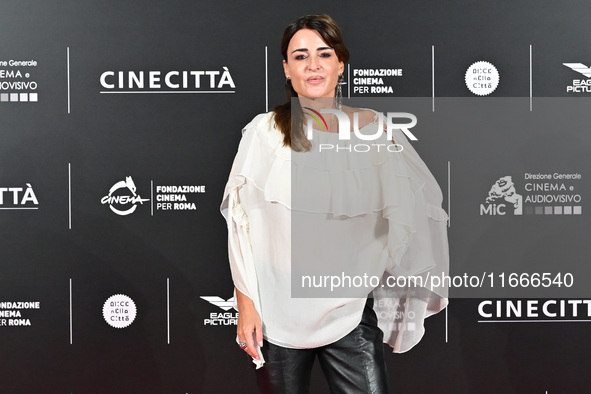 Mia Benedetta attends the red carpet for the film Megalopolis at Cinecitta Studios in Rome, Italy, on October 14, 2024. 