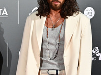 Can Yaman attends the red carpet for the film Megalopolis at Cinecitta Studios in Rome, Italy, on October 14, 2024. (