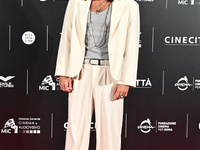 Can Yaman attends the red carpet for the film Megalopolis at Cinecitta Studios in Rome, Italy, on October 14, 2024. (