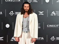 Can Yaman attends the red carpet for the film Megalopolis at Cinecitta Studios in Rome, Italy, on October 14, 2024. (