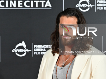 Can Yaman attends the red carpet for the film Megalopolis at Cinecitta Studios in Rome, Italy, on October 14, 2024. (