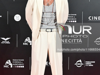 Can Yaman attends the red carpet for the film Megalopolis at Cinecitta Studios in Rome, Italy, on October 14, 2024. (