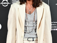 Can Yaman attends the red carpet for the film Megalopolis at Cinecitta Studios in Rome, Italy, on October 14, 2024. (