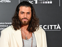 Can Yaman attends the red carpet for the film Megalopolis at Cinecitta Studios in Rome, Italy, on October 14, 2024. (