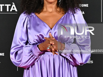 Denny Mendez attends the red carpet for the film Megalopolis at Cinecitta Studios in Rome, Italy, on October 14, 2024. (