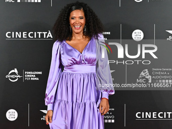 Denny Mendez attends the red carpet for the film Megalopolis at Cinecitta Studios in Rome, Italy, on October 14, 2024. (