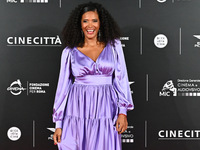 Denny Mendez attends the red carpet for the film Megalopolis at Cinecitta Studios in Rome, Italy, on October 14, 2024. (