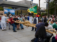 A reenactment of the Dangjin Gijisi Tug-of-War, which is also inscribed on the UNESCO Representative List of the Intangible Cultural Heritag...