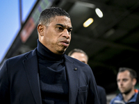 Netherlands trainer coach Michael Reiziger is present during the match between Netherlands U21 and Sweden U21 at the Goffertstadion for the...