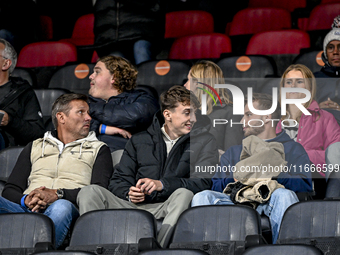 Youri Baas and Dirk Proper participate in the match between Netherlands U21 and Sweden U21 at the Goffertstadion for the Qualification EK 20...