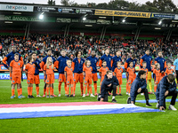 Netherlands players Emmanuel Emegha, Million Manhoef, Kenneth Taylor, Ryan Flamingo, Gjivaj Zechiel, Neraysho Kasanwirjo, Rav van den Berg,...